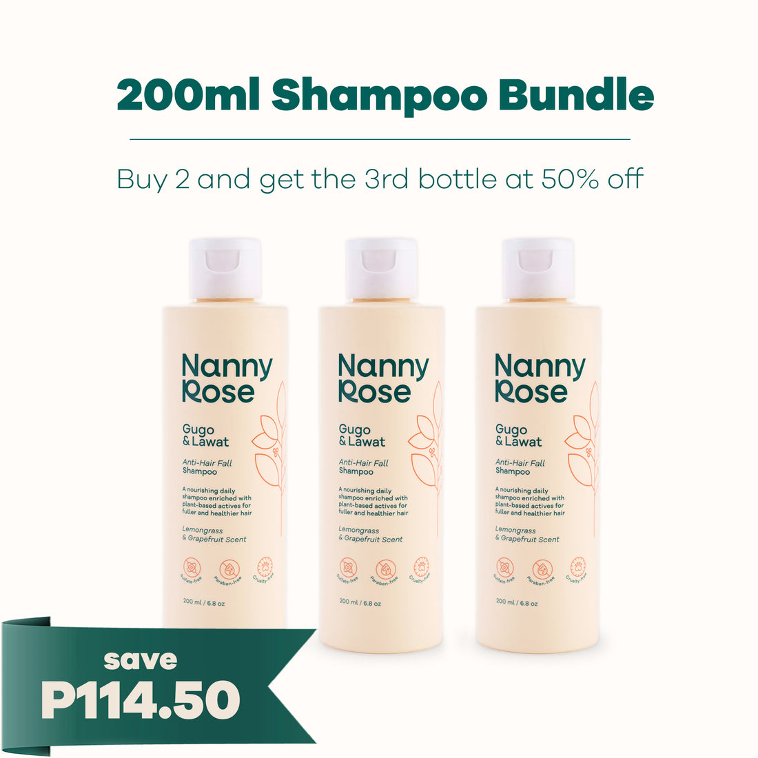 200ML GUGO & LAWAT SHAMPOO BUNDLE