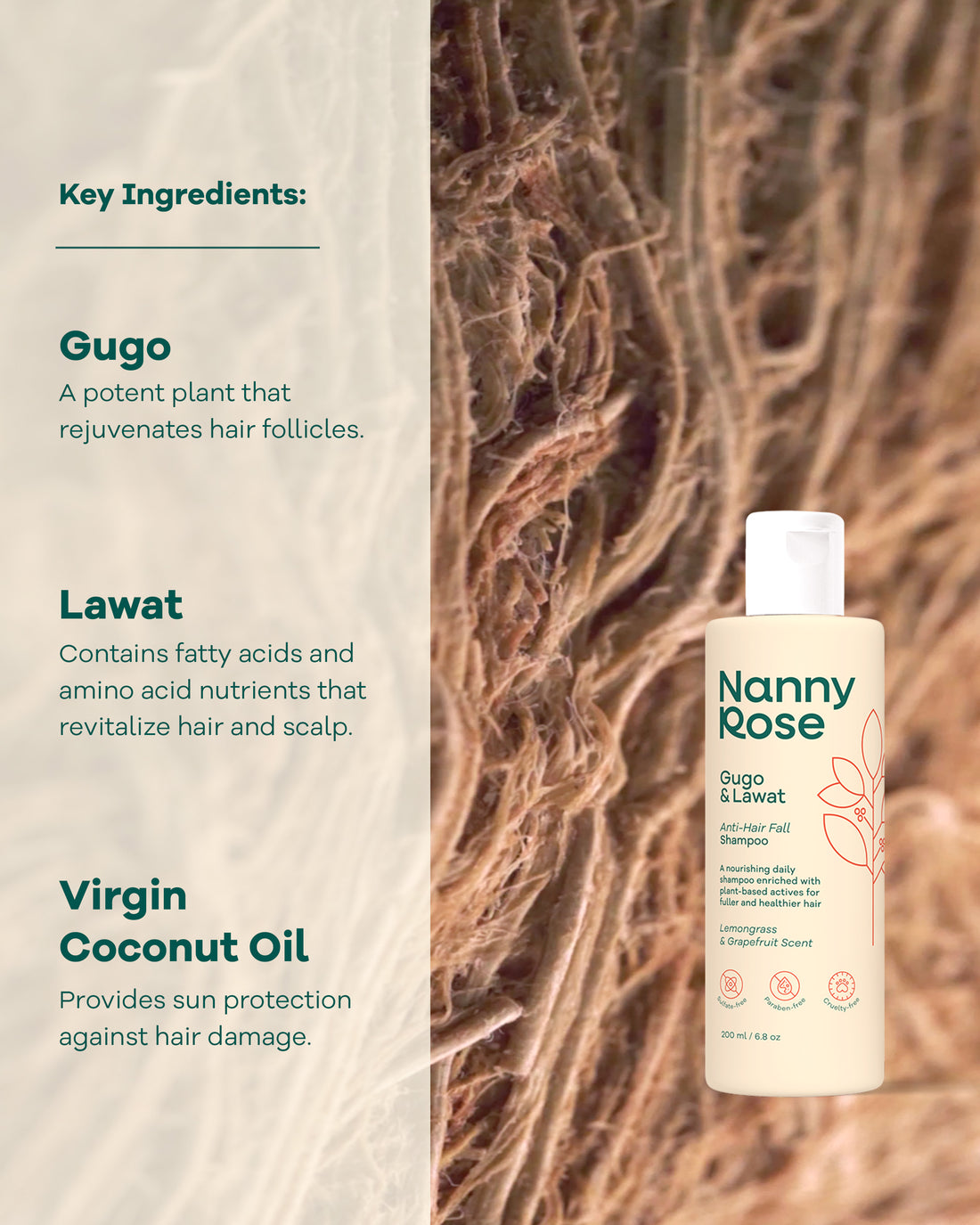 GUGO & LAWAT ANTI-HAIR FALL SHAMPOO REFILL